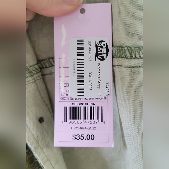 Large green print denim jacket - Picture 5 of 5